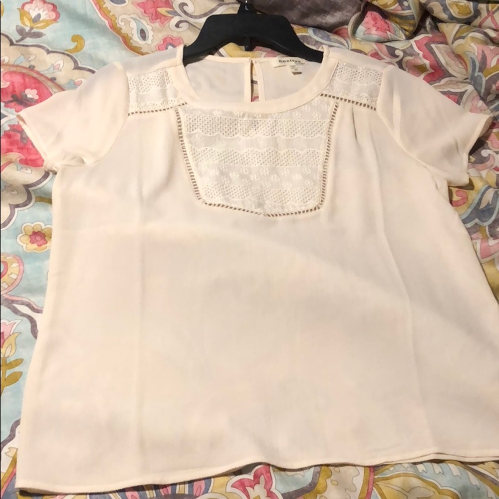 White Lacy Top
